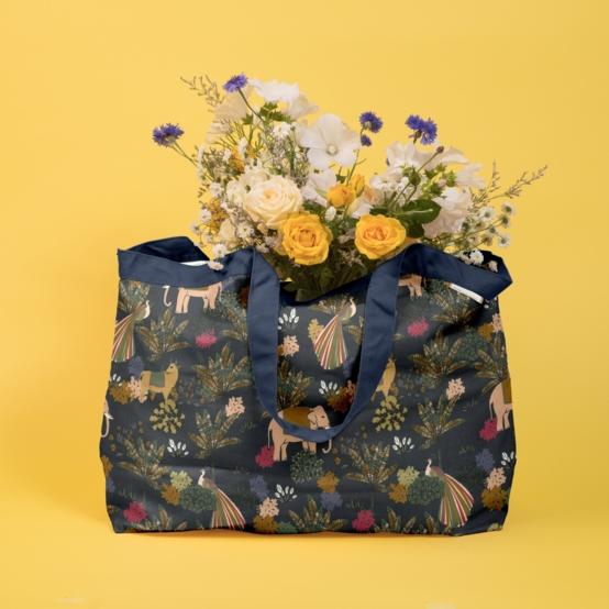 Tote bag with a zip eden indien