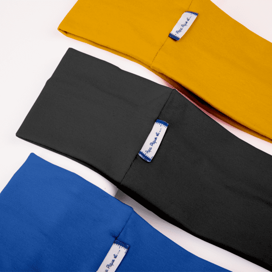 Stretch jersey headband  black