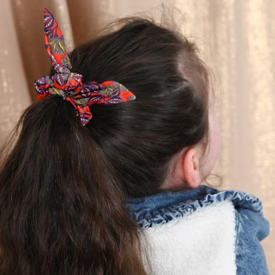 Bunny ear Scrunchie calypso