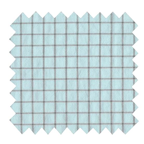 Cotton fabric ex2528 two-tone blue-grey checks