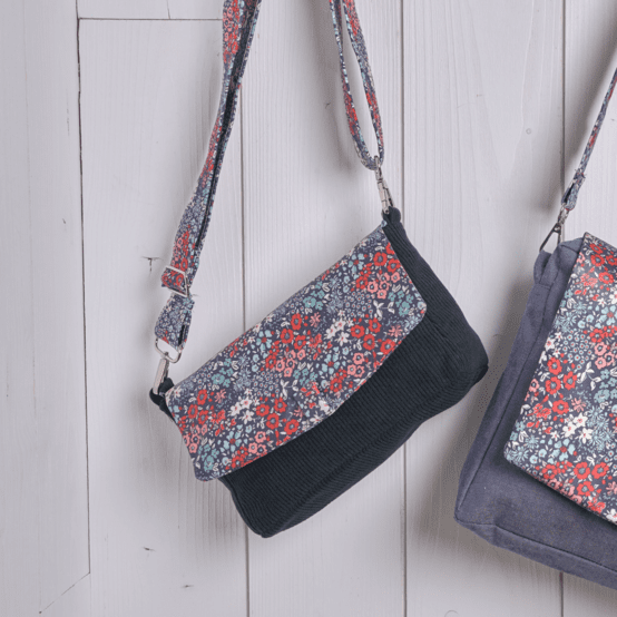 Flap of shoulder bag jardin d'aurore