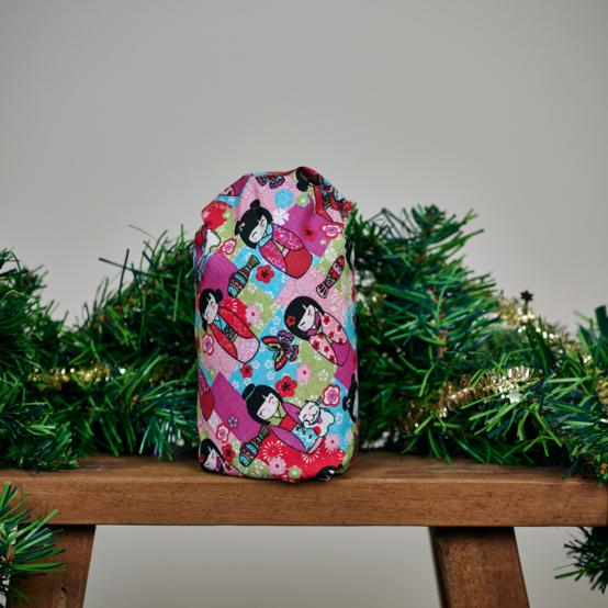 Furoshiki small 35 x 35 kokeshis