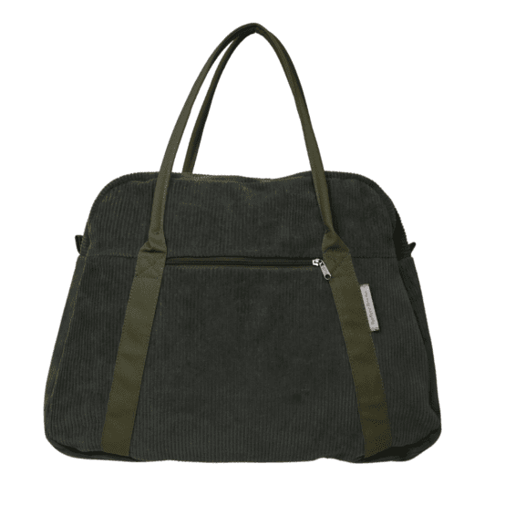 Bowling bag  velours côtelé kaki