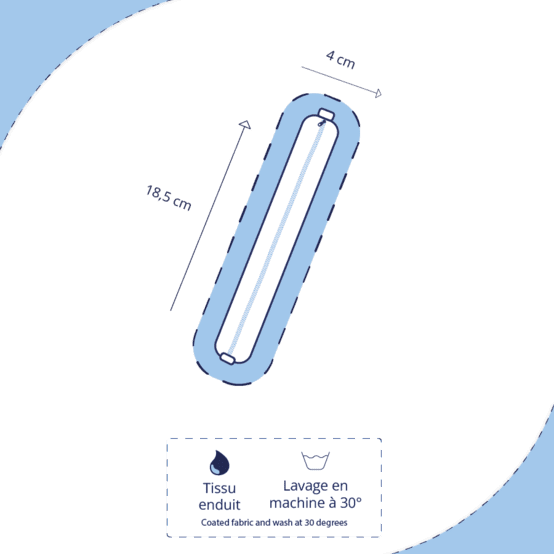 Case pouch bulle bronze marine