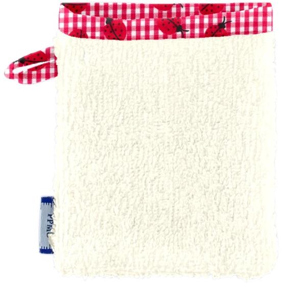 Make-up Remover Glove ladybird gingham