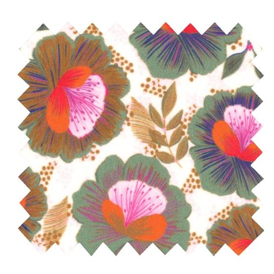 Coated fabric fleur de thé