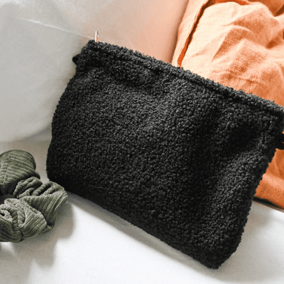 Coton clutch bag moumoute noire