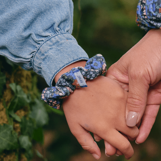 Small scrunchie monet lilas