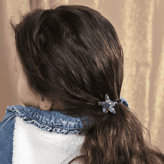 Pony-tail elastic hair star seventies