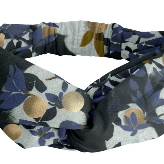 crossed headband flocon doré