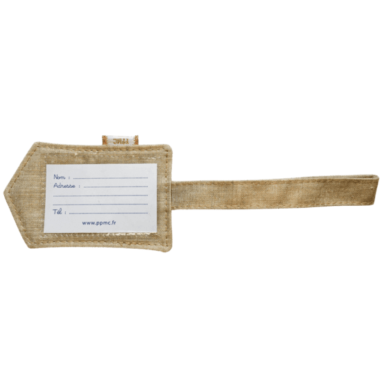 Luggage Tag  glitter linen