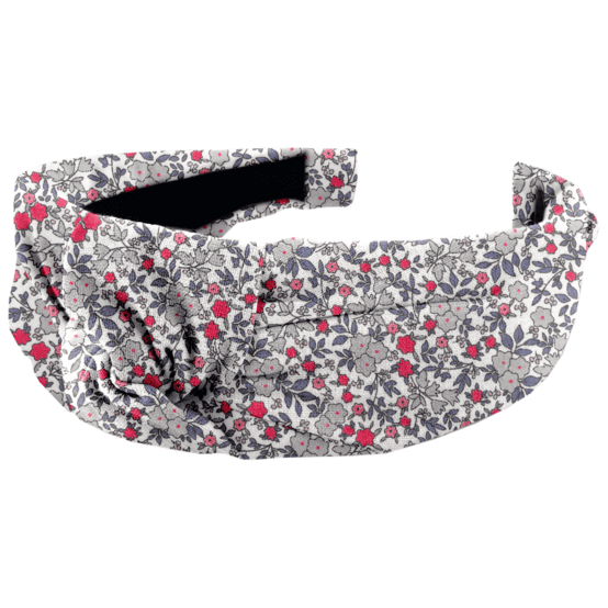 Large Crossed Headband serenade rouge gris