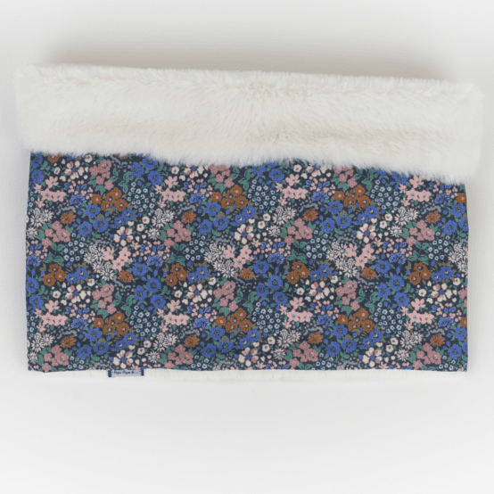 Adult Fur scarf snood monet lilas