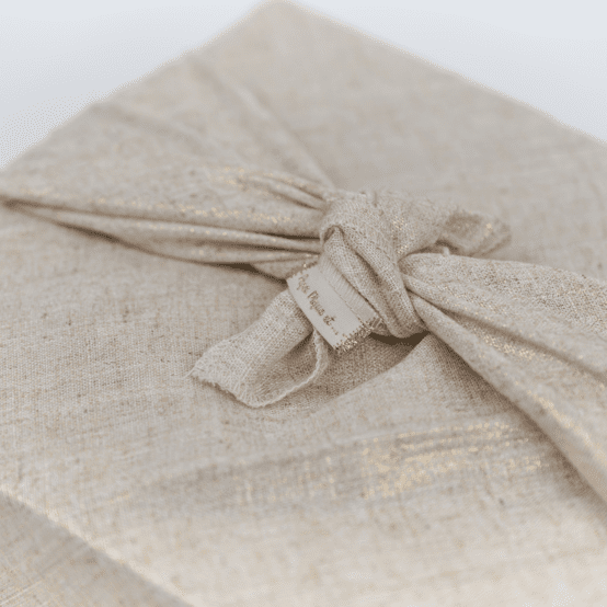 Furoshiki tall 73 x 73  glitter linen