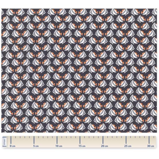 Cotton fabric 1001 poissons