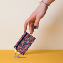 Keyring  wallet hippie fleurie