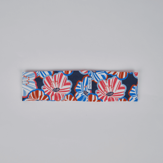 Stretch jersey headband  anémones rayées