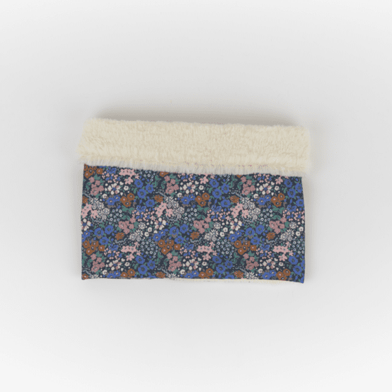 Children fur scarf snood monet lilas