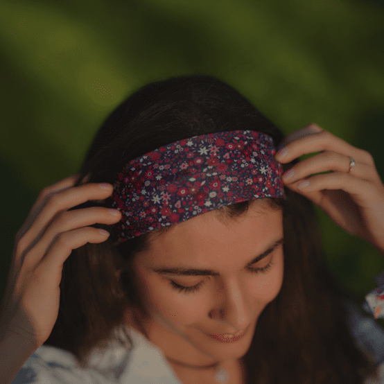 Stretch jersey headband  ex2481 red seventies