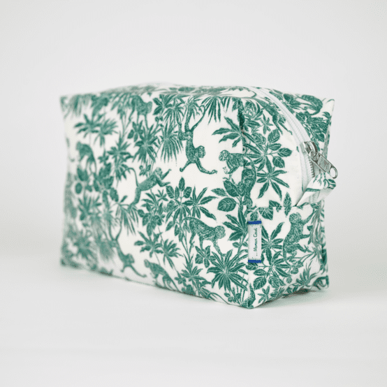 Rectangular toiletry bag jungle vintage
