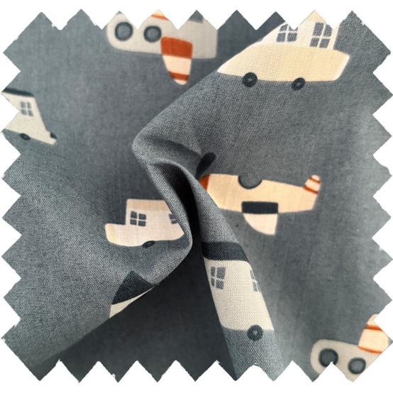 Cotton fabric ex2651 voyage bleu