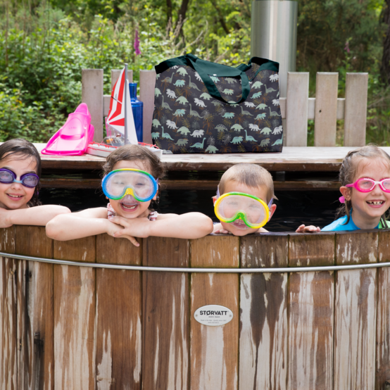 Tote bag with a zip jurassic dino marine