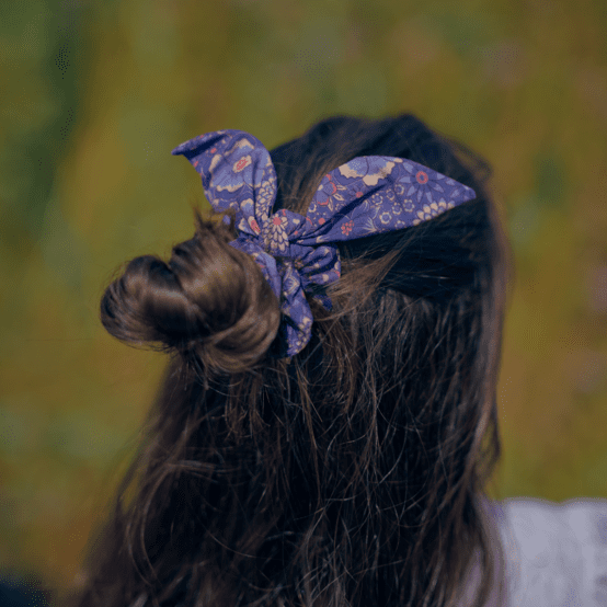 Bunny ear Scrunchie lavandula
