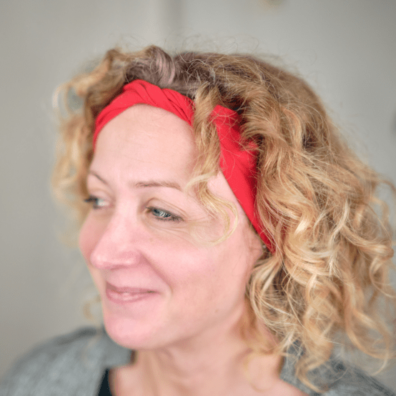 Jersey Twisted Headband red