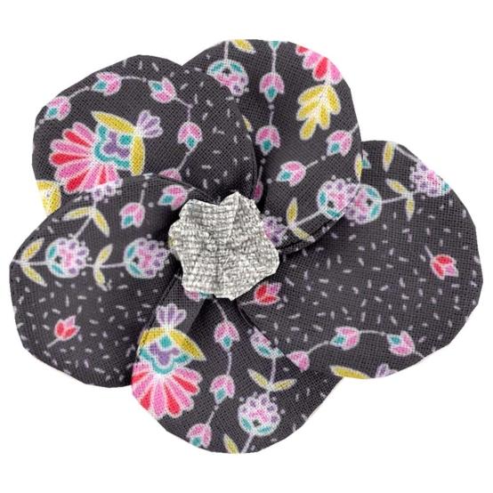 Flower petal hair slide small  bleudana