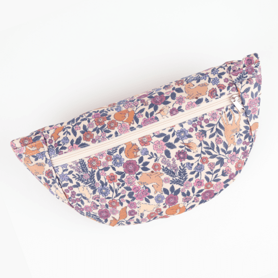 Small banana bag comptine enchantée rose