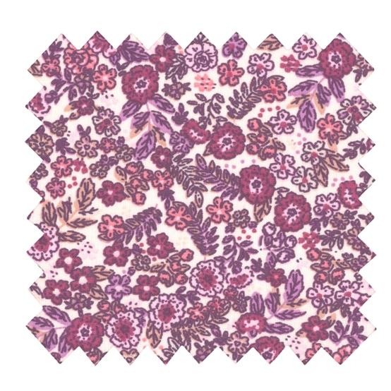 Cotton fabric ex2575 purple flower