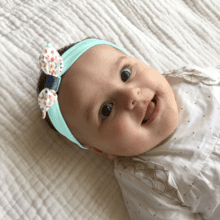 Jersey knit baby headband douceur des bois