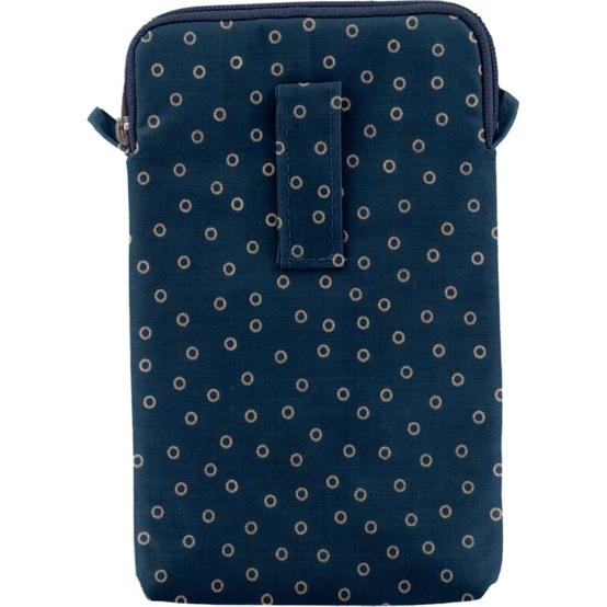 Quilted phone pocket bulle bronze marine