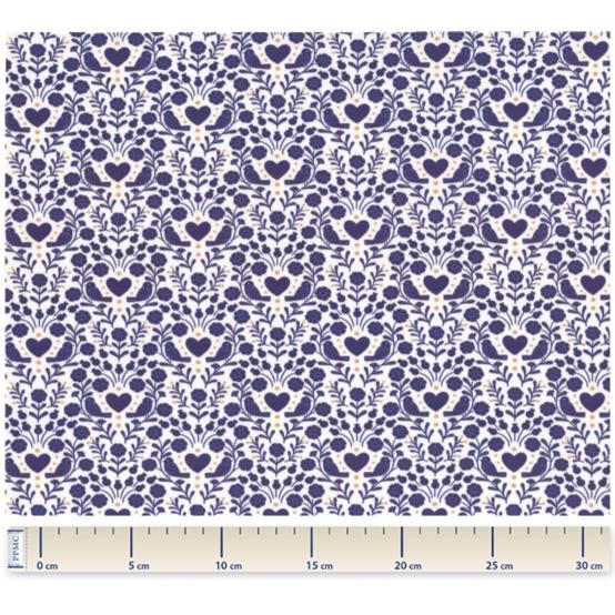 Jersey fabric scandinavia bleu