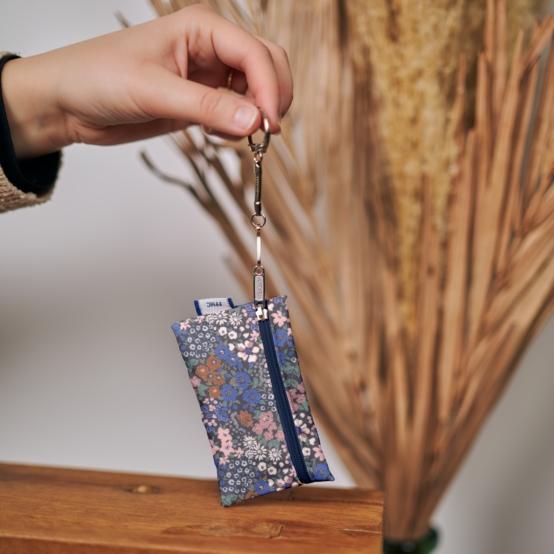 Keyring  wallet monet lilas