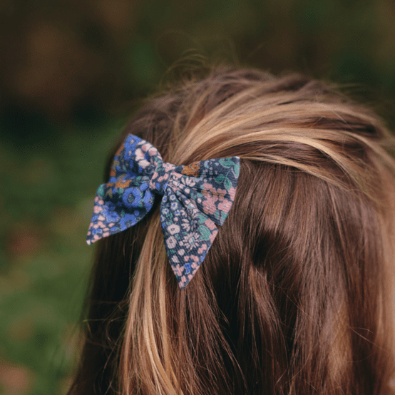 Bow tie hair slide monet lilas