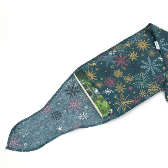 Fupochiki L (22 x 28 cm) ex2556 christmas star gold green blue