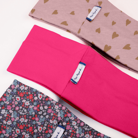 Stretch jersey headband  fuschia