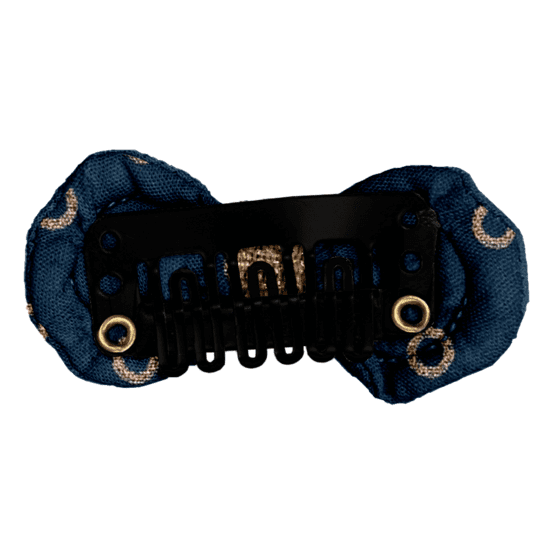 Noeud Anti-Glisse hair slide bulle bronze marine