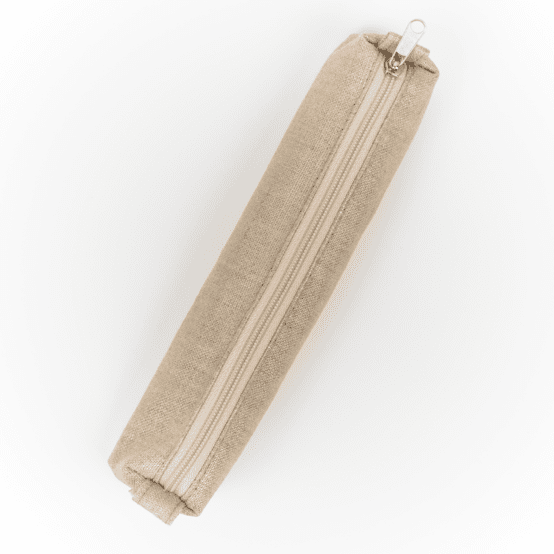 Case pouch golden linen