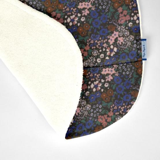 Coated fabric bib monet lilas