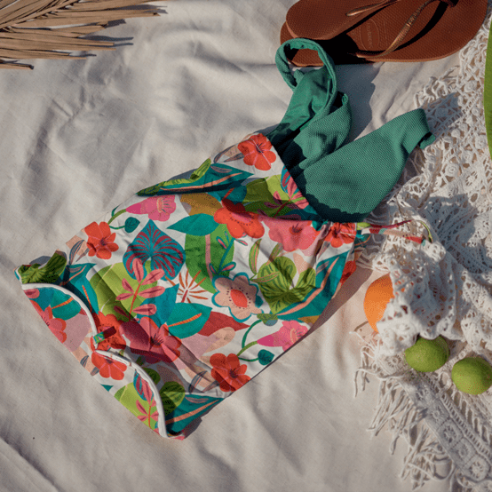 Lingerie bag fleurs des iles