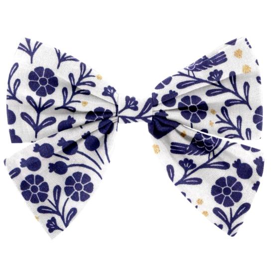Bow tie hair slide scandinavia bleu