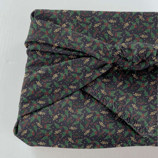 Furoshiki small 35 x 35 ex2350 navy blue holly