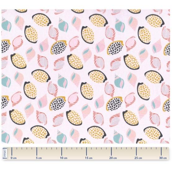 Jersey fabric coquillages et crustacés