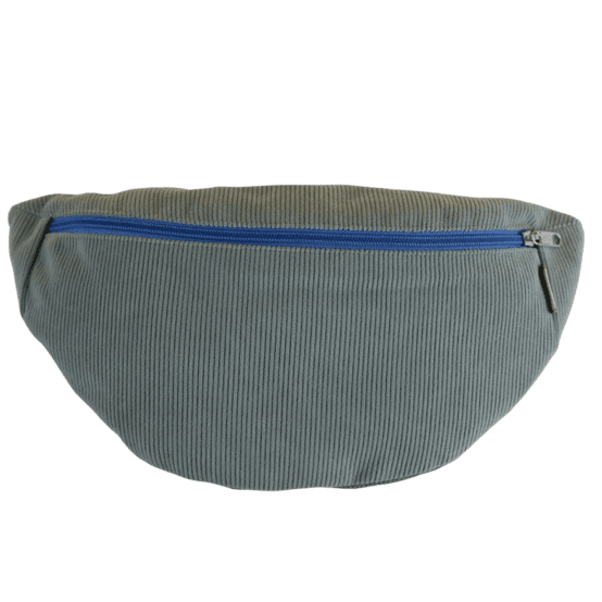 Banana bag velours côtelé vert lagon