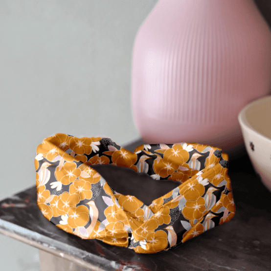 crossed headband coton d'or