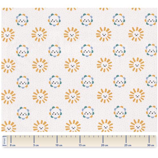 Cotton fabric lionceau