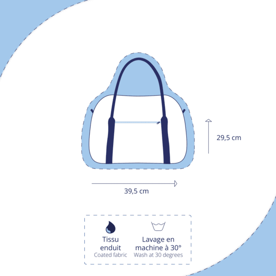 Bowling bag  tartan fleuri