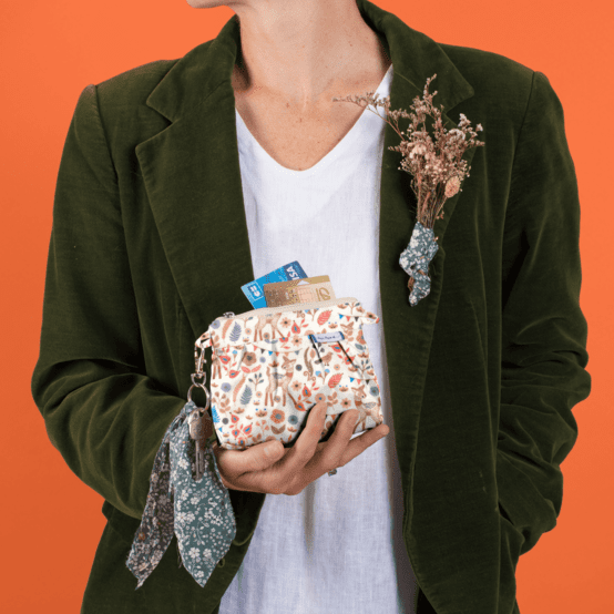 Mini Pleated clutch bag douceur des bois